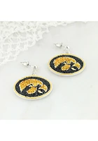 Iowa Hawkeyes Crystal Logo Womens Earrings