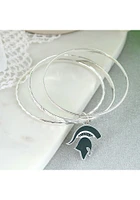 Michigan State Spartans Enamel Logo Womens Bracelet
