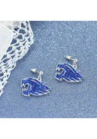 Kentucky Wildcats Crystal Logo Womens Earrings