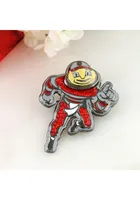 Ohio State Buckeyes Souvenir Brutus Crystal Logo Pin - Red