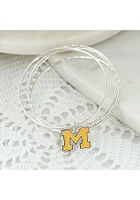 Michigan Wolverines Enamel Logo Womens Bracelet