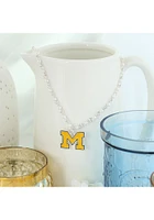 Michigan Wolverines Enamel Logo Necklace
