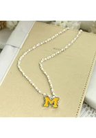 Michigan Wolverines Enamel Logo Necklace