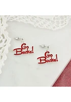 Ohio State Buckeyes Slogan Design Womens Earrings