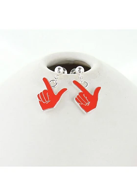 Texas Tech Red Raiders Enamel Logo Womens Earrings