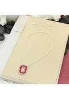 Ohio State Buckeyes Crystal Logo Necklace