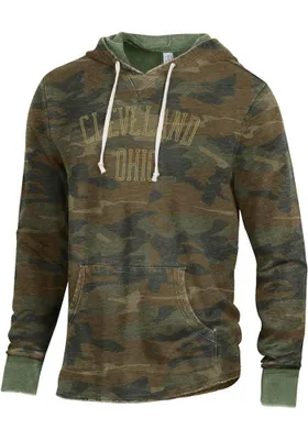 Alternative Apparel Cleveland Camo Long Sleeve Hood Sweatshirt