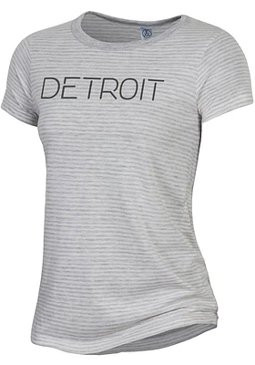 Alternative Apparel Detroit Womens Oatmeal Disconnected Short Sleeve T-Shirt
