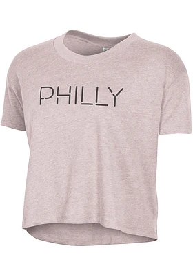 Alternative Apparel Philadelphia Womens Pink Disconnected Short Sleeve T-Shirt