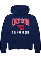 Rally Dayton Flyers Mens Navy Blue Grandparent Long Sleeve Hoodie