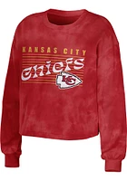 WEAR by Erin Andrews Kansas City Chiefs Womens Red Tie Dye PJ Set