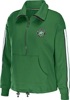 WEAR by Erin Andrews Dallas Stars Womens Green Bungee Qtr Zip
