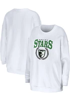 WEAR by Erin Andrews Dallas Stars Womens White Oversized Crew Sweatshirt