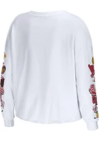 WEAR by Erin Andrews Chicago Blackhawks Womens White Celebration LS Tee