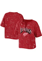 WEAR by Erin Andrews Detroit Red Wings Womens Bleach Short Sleeve T-Shirt