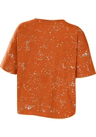 WEAR by Erin Andrews Philadelphia Flyers Womens Orange Bleach Short Sleeve T-Shirt