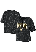 WEAR by Erin Andrews Pittsburgh Penguins Womens Black Bleach Short Sleeve T-Shirt