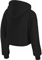 WEAR by Erin Andrews Detroit Red Wings Womens Black Cropped Hooded Sweatshirt
