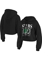 WEAR by Erin Andrews Dallas Stars Womens Black Cropped Hooded Sweatshirt