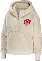 WEAR by Erin Andrews Detroit Red Wings Womens White Sherpa Hooded Sweatshirt