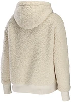 WEAR by Erin Andrews Detroit Red Wings Womens White Sherpa Hooded Sweatshirt