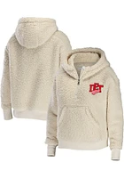 WEAR by Erin Andrews Detroit Red Wings Womens White Sherpa Hooded Sweatshirt