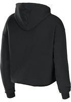 WEAR by Erin Andrews Kansas City Chiefs Womens Black Cropped Hooded Sweatshirt