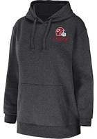 WEAR by Erin Andrews Kansas City Chiefs Womens Charcoal Full Hooded Sweatshirt