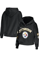 WEAR by Erin Andrews Pittsburgh Steelers Womens Gold Team Spirit Hooded Sweatshirt
