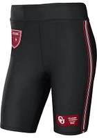 WEAR by Erin Andrews Oklahoma Sooners Womens Black Stripe Bike Shorts