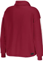 WEAR by Erin Andrews Oklahoma Sooners Womens Crimson Cinch Waist Qtr Zip