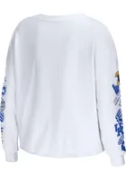 WEAR by Erin Andrews Kentucky Wildcats Womens White Celebration Crop LS Tee