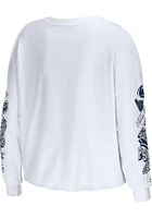 WEAR by Erin Andrews Penn State Nittany Lions Womens White Celebration Crop LS Tee