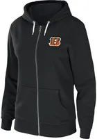 WEAR by Erin Andrews Cincinnati Bengals Womens Black Full Long Sleeve Zip Jacket