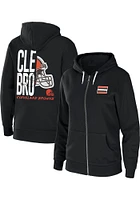 WEAR by Erin Andrews Cleveland Browns Womens Orange Full Long Sleeve Zip Jacket