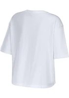 WEAR by Erin Andrews Cleveland Browns Womens White Floral Short Sleeve T-Shirt