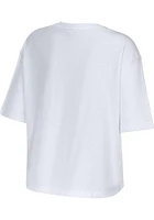 WEAR by Erin Andrews Detroit Lions Womens White Floral Short Sleeve T-Shirt