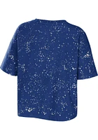 WEAR by Erin Andrews Indianapolis Colts Womens Blue Bleach Design Short Sleeve T-Shirt