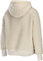 WEAR by Erin Andrews Chicago Blackhawks Womens White Sherpa Hooded Sweatshirt
