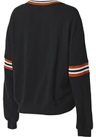 WEAR by Erin Andrews Cincinnati Bengals Womens Black Crest Crew Sweatshirt