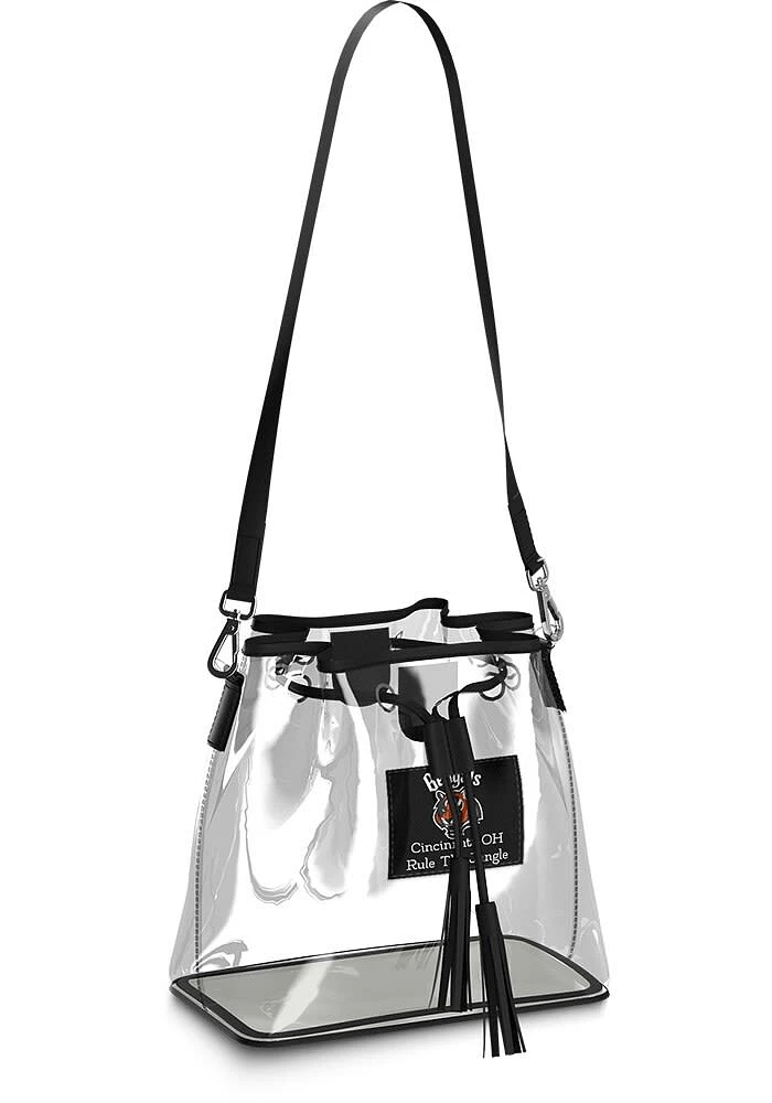 WEAR by Erin Andrews Cincinnati Bengals White Stadium Bucket Clear Bag