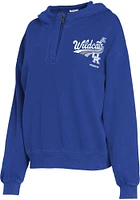 WEAR by Erin Andrews Kentucky Wildcats Womens Blue Vintage washed Hooded Sweatshirt