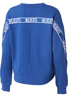 WEAR by Erin Andrews Kentucky Wildcats Womens Blue Taping Crew Sweatshirt