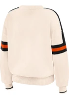 WEAR by Erin Andrews Cincinnati Bengals Womens White Stripe Long Sleeve Sweater