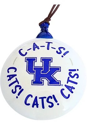 Kentucky Wildcats Logo Ceramic Puff Ornament