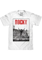 Philadelphia White Rocky Steps Short Sleeve T Shirt