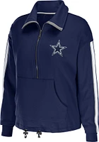 Dallas Cowboys Womens Navy Blue Bungee Qtr Zip