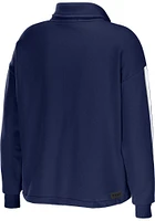 Dallas Cowboys Womens Navy Blue Bungee Qtr Zip