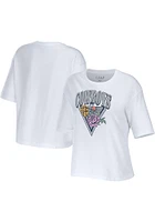 Dallas Cowboys Womens White Floral Short Sleeve T-Shirt