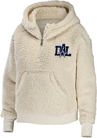 Dallas Cowboys Womens White Sherpa Hooded Sweatshirt